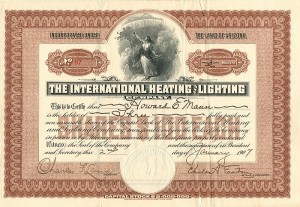 International Heating and Lighting Co. - Stock Certificate